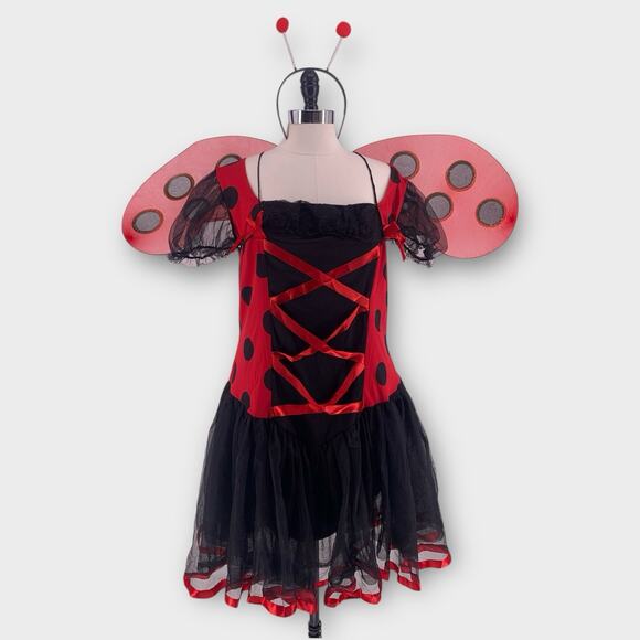 Leg Avenue 3-Piece Lovely Ladybug Adult Halloween Costume Plus Size 3X-4X - Picture 15 of 15